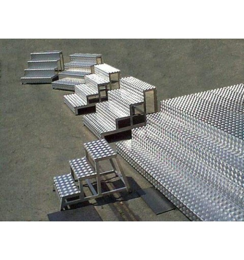Lamiera Diamandata - Mandorlata Alluminio Spessore 1,5-2-3-4-5 mm Vari  Formati